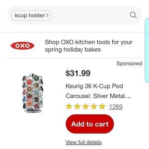 Keurig Silver K-Cup Pod Holder